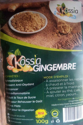 Sucre et nutriments contenus dans Kossia