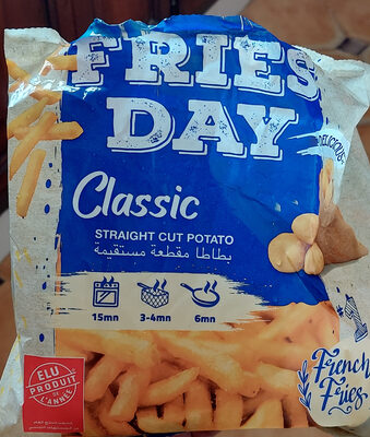 Sucre et nutriments contenus dans Fries day