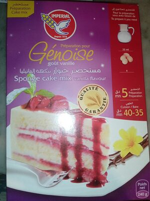 Preparation pour genoise