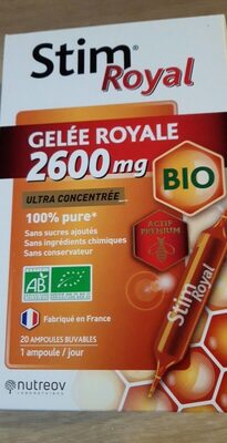 Sucre et nutriments contenus dans Stim royal