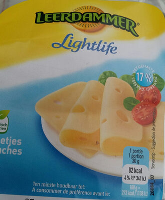 Sucre et nutriments contenus dans Leerdammer lightlife