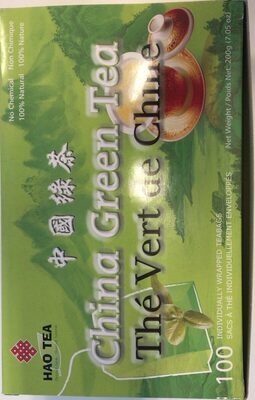 Sucre et nutriments contenus dans Hao tea