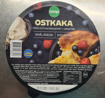 Gula dan nutrisi di dalamnya Ostkaksbageriet i vrigstad