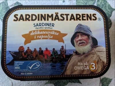 Sokeria ja ravinteita mukana Sardinmastarens