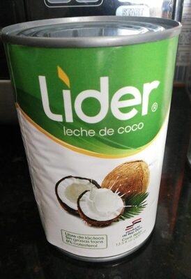 Sucre et nutriments contenus dans Lider