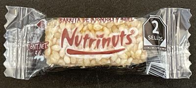 Sucre et nutriments contenus dans Nutrinuts