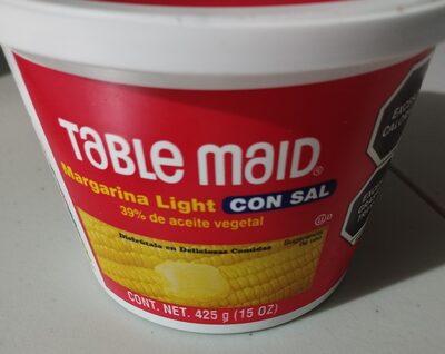 Sucre et nutriments contenus dans Table maid