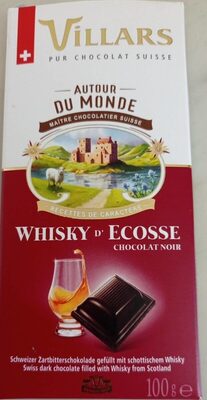 Chocolate bar with alcohol