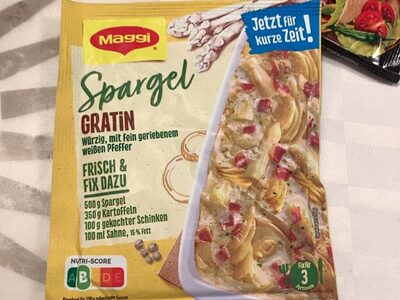 Spargel gratin