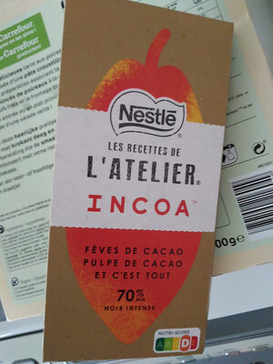 Sucre et nutriments contenus dans Les recettes de l atelier incoa