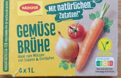 Zucker und Nährstoffe drin Maggie