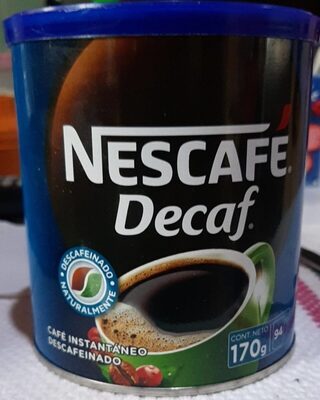 Sucre et nutriments contenus dans Nescafe decaf