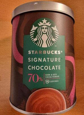 中的糖分和营养成分 Signature chocolate