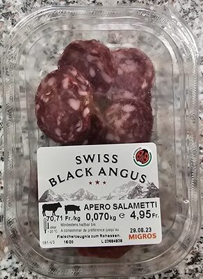 Zucker und Nährstoffe drin Swiss black angus