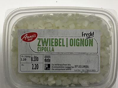 Fresh white onions