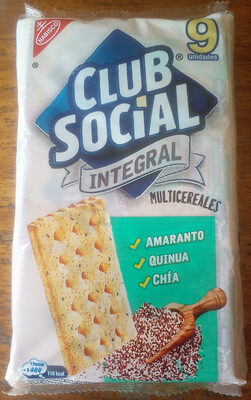 Sucre et nutriments contenus dans Club social