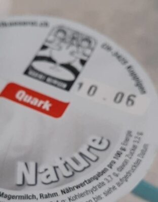 Sucre et nutriments contenus dans Quark