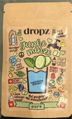 Sucre et nutriments contenus dans Dropz