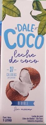 Sucre et nutriments contenus dans Dale coco