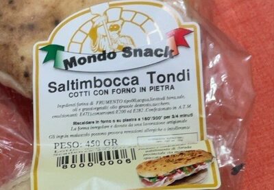 糖質や栄養素が Mondo snack