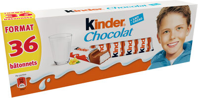 चीनी और पोषक तत्व Kinder schokolade