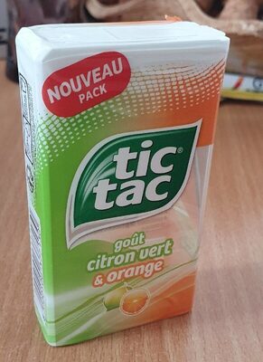 Sucre et nutriments contenus dans Tic tac