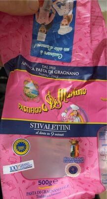 Sugar and nutrients in Pastificio g di martino