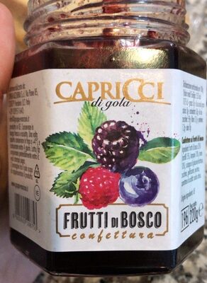 Sugar and nutrients in Capricci di gola