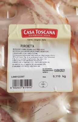 चीनी और पोषक तत्व Casa toscana