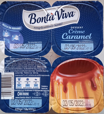 Sugar and nutrients in Bonta viva