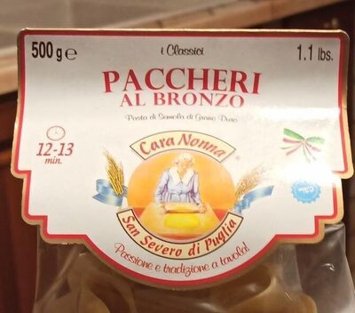 Sucre et nutriments contenus dans Cara nonna