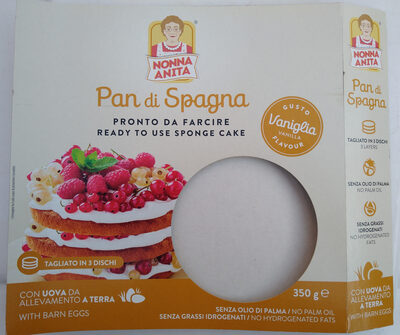 Sugar and nutrients in Nonna anita