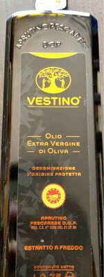 Sugar and nutrients in Vestino