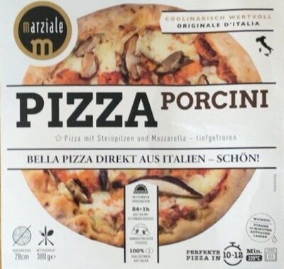 Sugar and nutrients in Pizza porcini