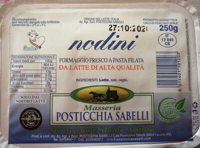 Suhkur ja toitained sees Posticchia sabelli