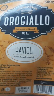 Gula dan nutrisi di dalamnya Orogiallo