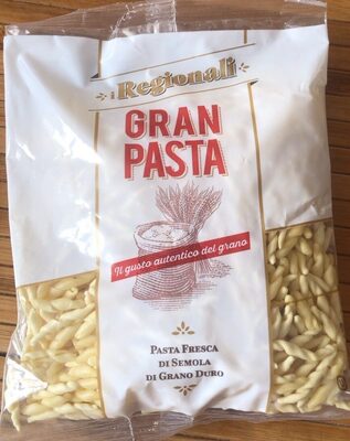 Sugar and nutrients in Gran pasta