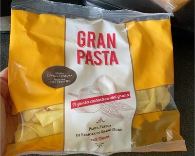 Sucre et nutriments contenus dans Gran pasta