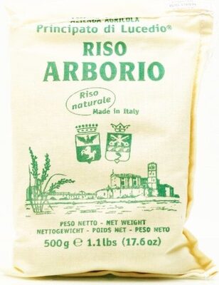 Sucre et nutriments contenus dans Riso arborio