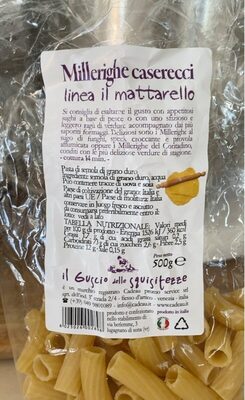 Sugar and nutrients in Pastificio mazzi