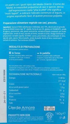 Sugar and nutrients in Verde amore