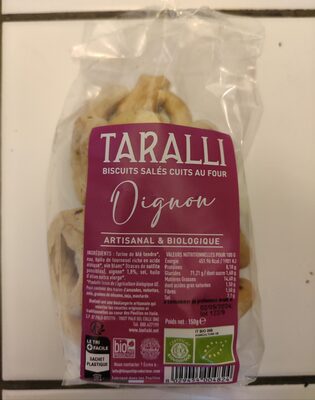 Sucre et nutriments contenus dans Taralli