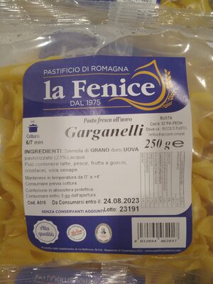 Gula dan nutrisi di dalamnya La fenice