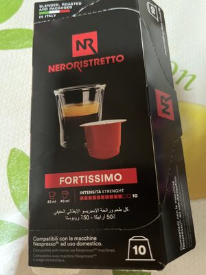 Sucre et nutriments contenus dans Neroristretto