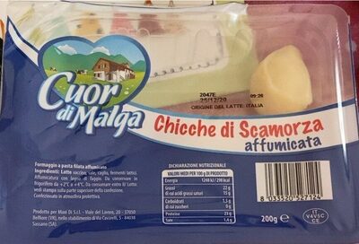 Azúcar y nutrientes en Cuore di malga