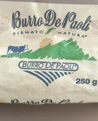 Sucre et nutriments contenus dans Burro de paoli