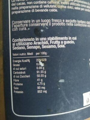 Sugar and nutrients in Cibo crudo