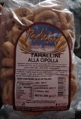 Gula dan nutrisi di dalamnya Puglia food