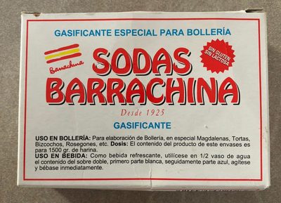 Sucre et nutriments contenus dans Sodas barrachina