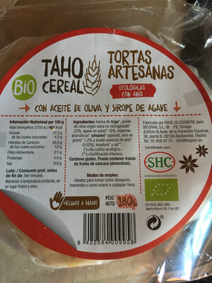 Sucre et nutriments contenus dans Taho cereal